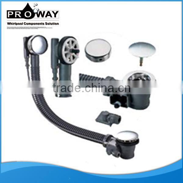 Bathtub Accessories Overflow Push Dowm Plastic Tubing Waste Drain