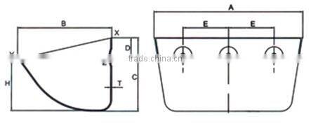 Types stainless steel floor bucket