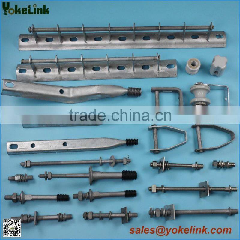 SOPORTE TIPO L AC GALV 1/4'' Cutout and arrester bracket