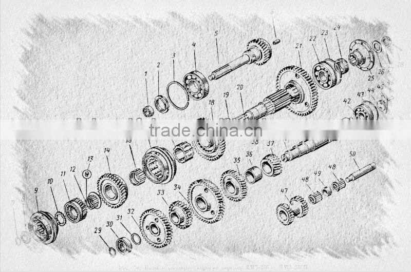 MAZ YAMAZ GEAR synchronizer