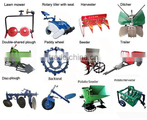 Made in china DongFeng diesel engine field work walking tractor ,tiller with seat