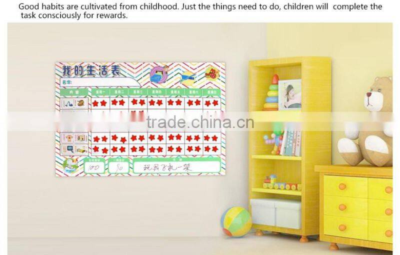 Magnetic Dry Erase Wall Sticker Printed Whiteboard Weekly Calendar 60 x 40 cm