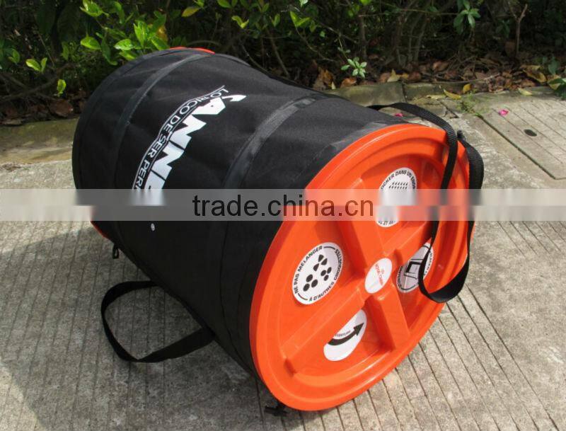 Foldable nylon pop up spiral collapsible Pet Food container