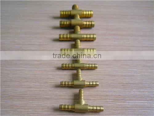 brass marterial ,brass y type hose barb 1/4',5/16',3/8',1/2', y type brass fittting