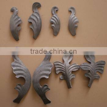 cast metal leaves