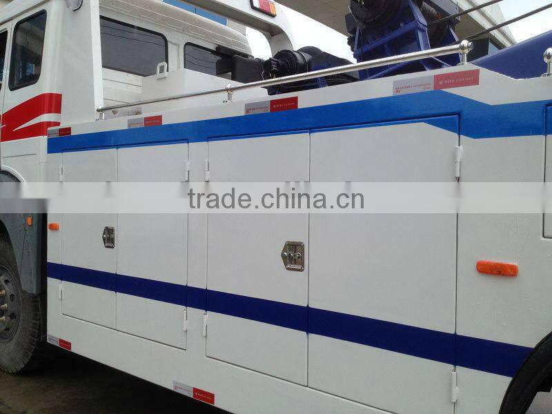 North Benz 6x4 large wrecker truck, heavy rescue trucks,heavy duty wrecker truck for sale