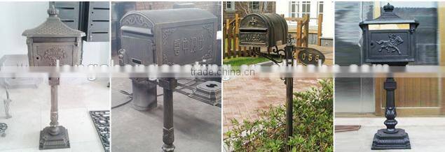 aluminum cast outdoor mailbox for apartment / cast aluminum mailbox