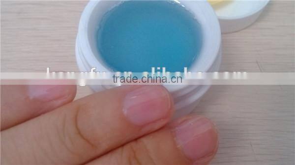 Professional UV builder gel factory transparent blue nail extension