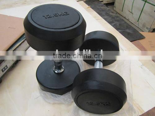 Hot sales cast iron round dumbbell