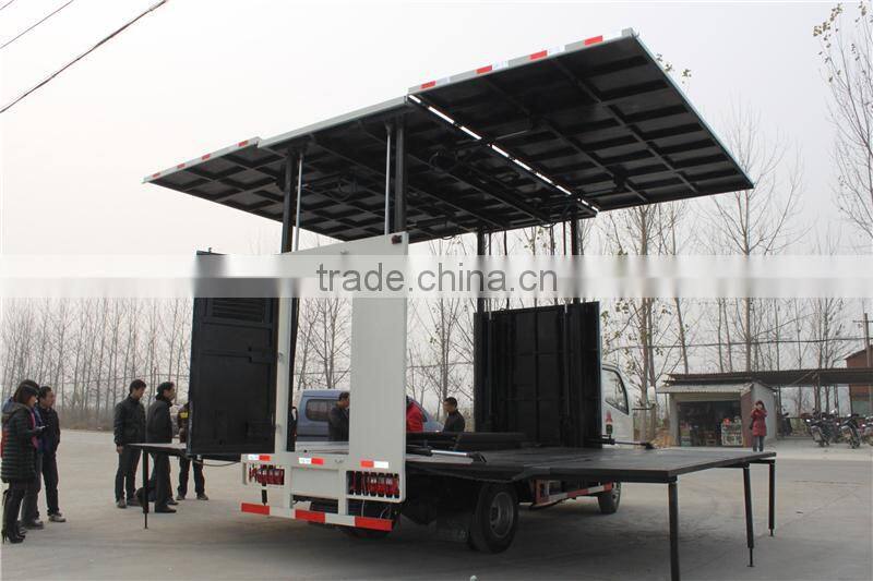 140hp stage trucks mobile for sale,mobile show stage truck,stage truck trailer