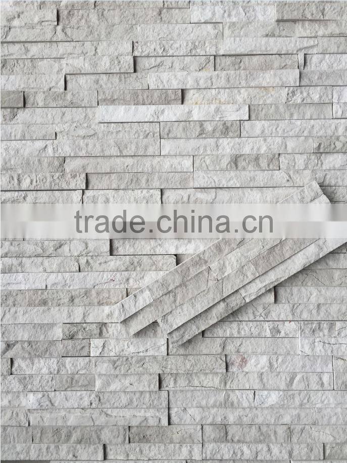 Chinese white wooden marble cutural stone