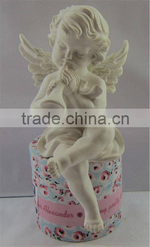 Decorate sitting mini angel statue