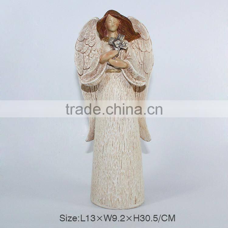 Polyresin religious angel figurine