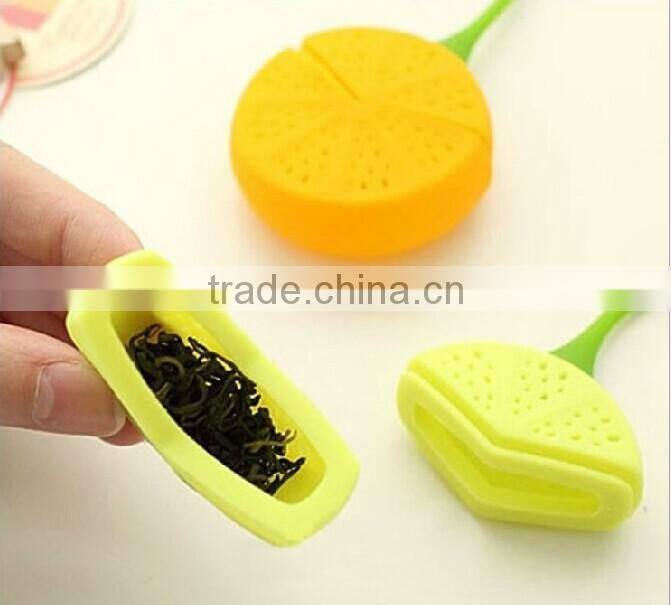Silicone lemon shape tea strainer/tea bag