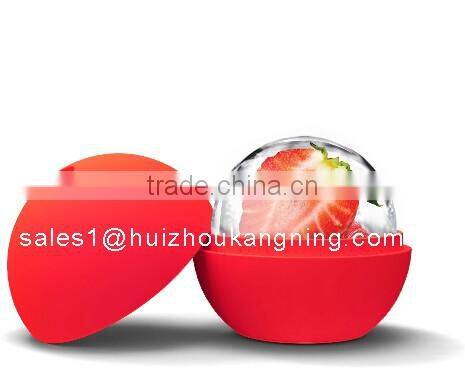 Glass Water Bottle with Fruit Iceball Maker