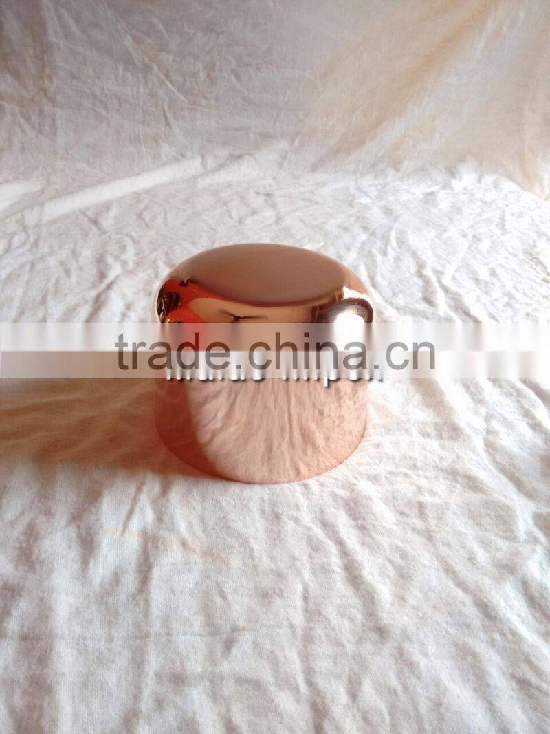 New design hammered brass candle jar with lid