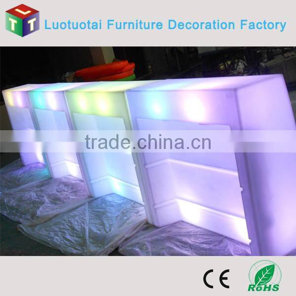 party/event Commercial Fashionable illuminated RGBW color change led bar counter
