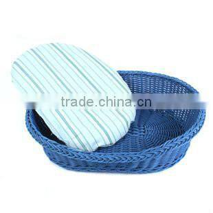 2016 empty rattan pet basket for birthday gifts with handmade