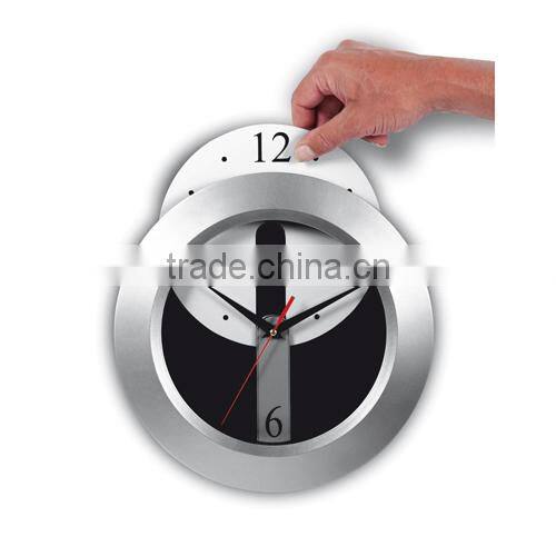 Best selling plastic wall clock with detachable white dial