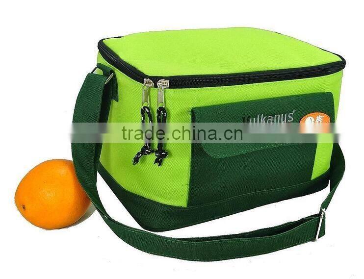 CY153 Lunch Tote Bag Box Cooler Bag, Silver Interior and Long Handles, Picnic Cold Drink Insulation Bag Cooler Bag Freezable