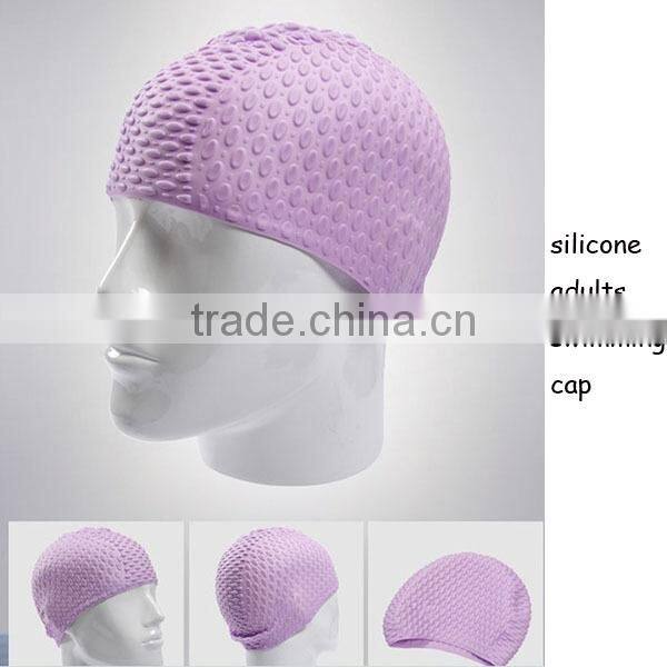 Hot! Fashionable silicone swimming cap for long hair