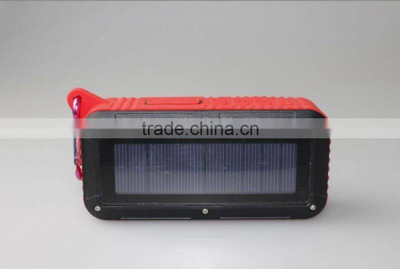 Factory direct plug buckle Ourdoor waterproof solar speakers solar charge wireless Bluetooth speaker
