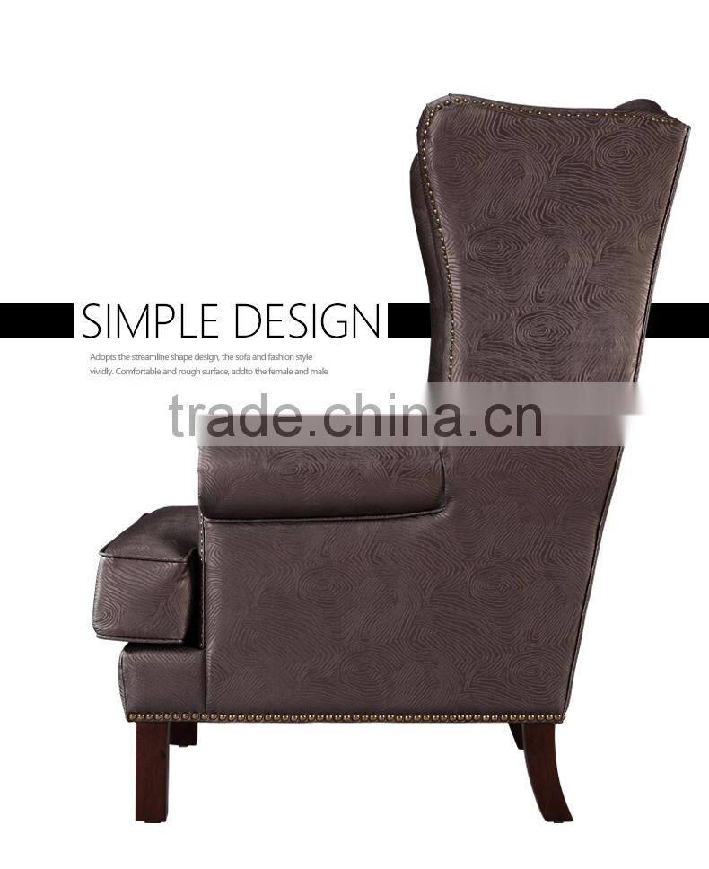Classic European style leisure lazy sofa chair for hotel restauant office bedroom