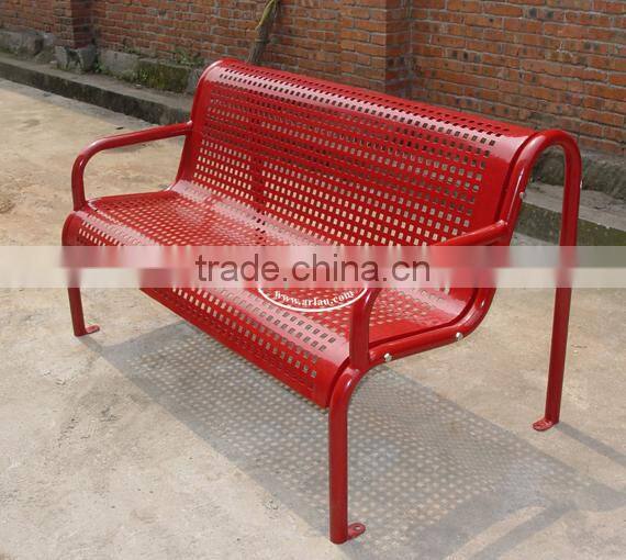 Outside Steel Chair Street Waiting Bench