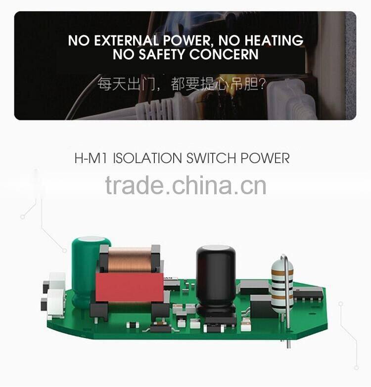 Round Battery free self-powered wireless control door bell