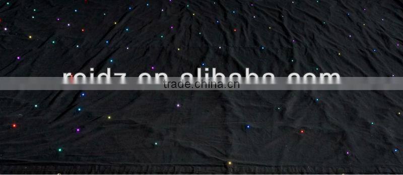 rgb stage lighting deco LED star black cloth