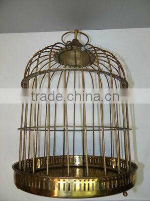 Vintage Beautiful Metal Large Hanging Bird Cage