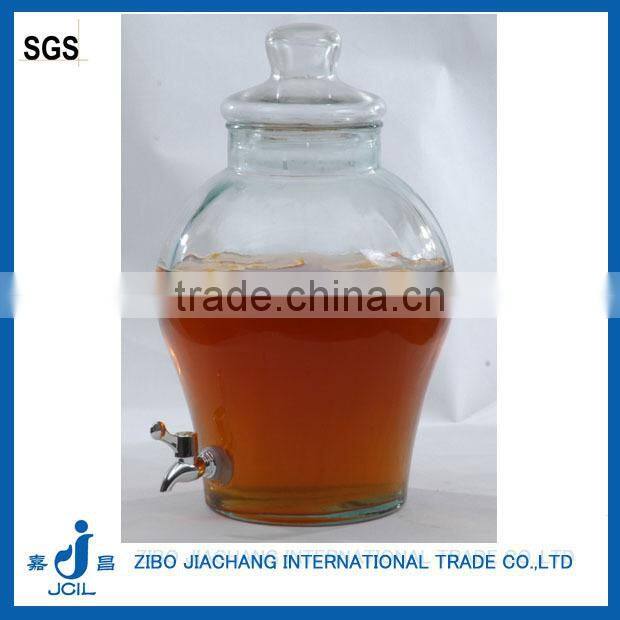 PJ24 clear glass beverage dispenser