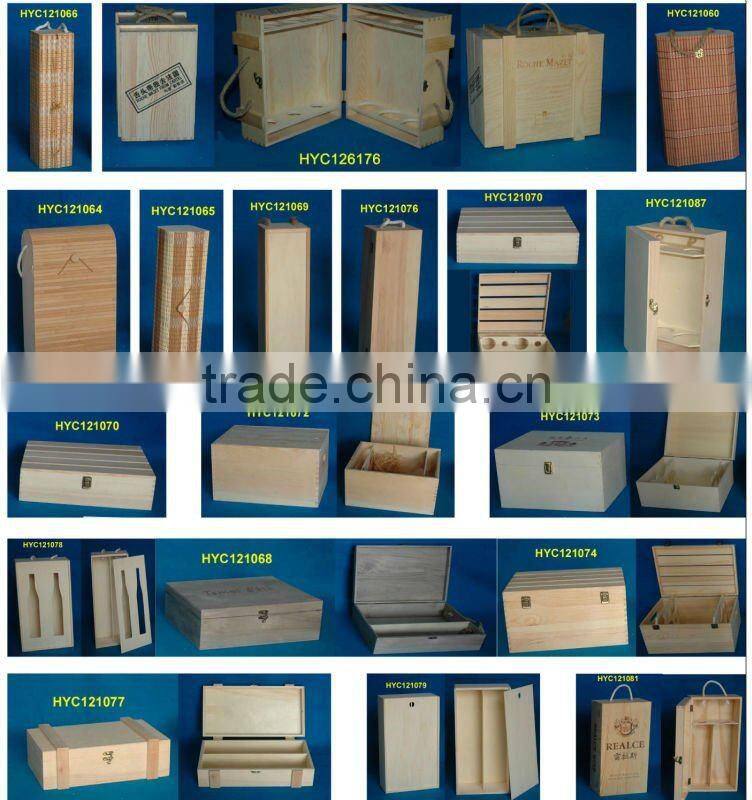 decorative wooden wine boxes