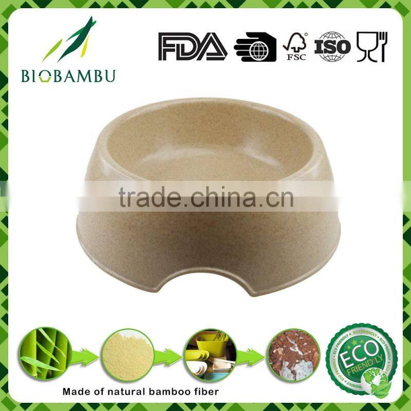 Wholesale Inexpensive OEM available Bamboo Fiber Pet Bowls