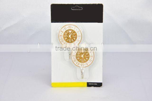 2pc New design clock shape plastic hook