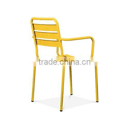 2016 french style colorful metal type industrial chairs iron material chairs frames