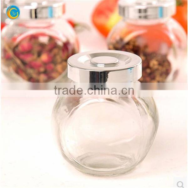 500ml glass airtight container with screw cap for jam honey candy