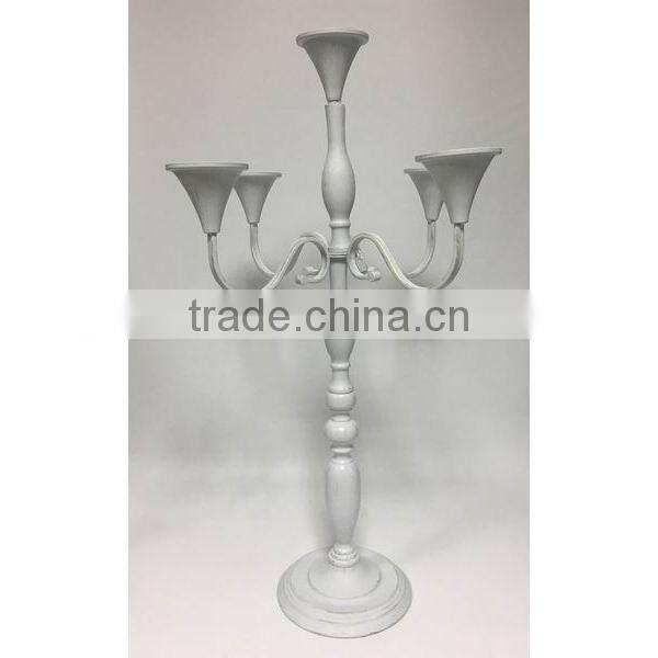 Wedding white set of candle holder