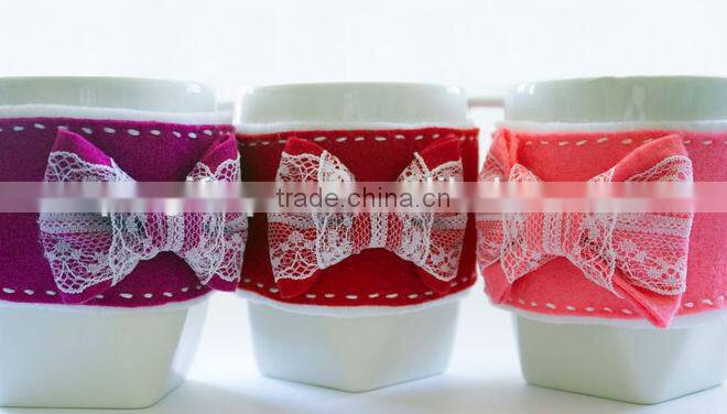 China 2017 hot sale high quality new products home decoration useful items custom wholesale felt cooling cup holder