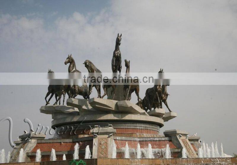 High quality park decoration bronze angel water fountain