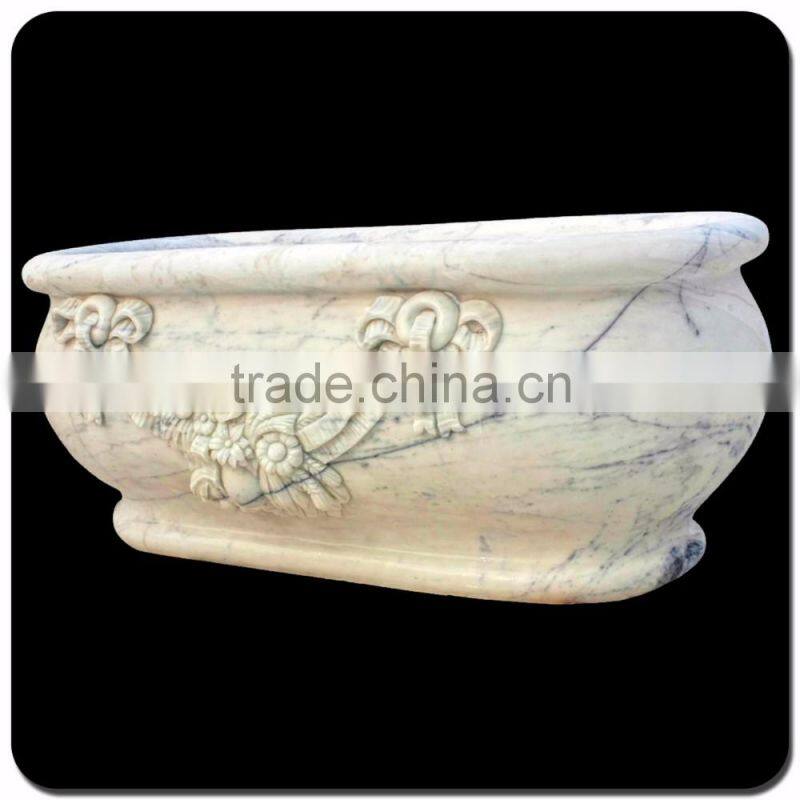 high quality white marble best 2-3 person hot tub outdoors