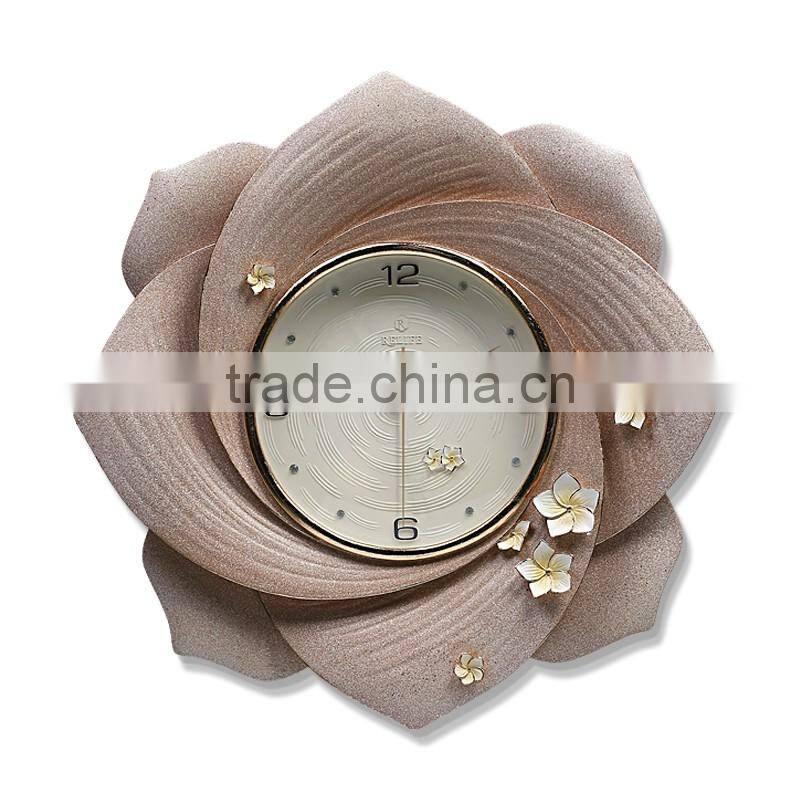 M28B Momoda Creative modern fancy elegant 3D flower wall clock quiet quartz home decoration large wall table clock set