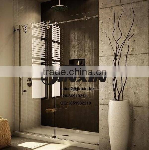 Guangzhou JINXIN 1200mm sliding glass shower doors with toughened safety glass