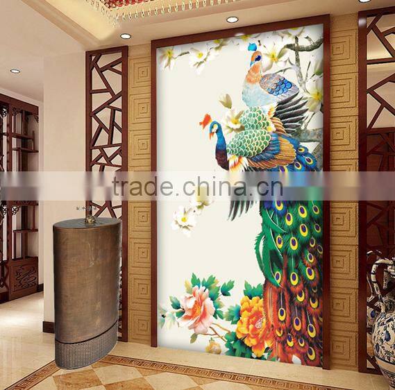 small ball shape fiber glass water fountain with rattan base