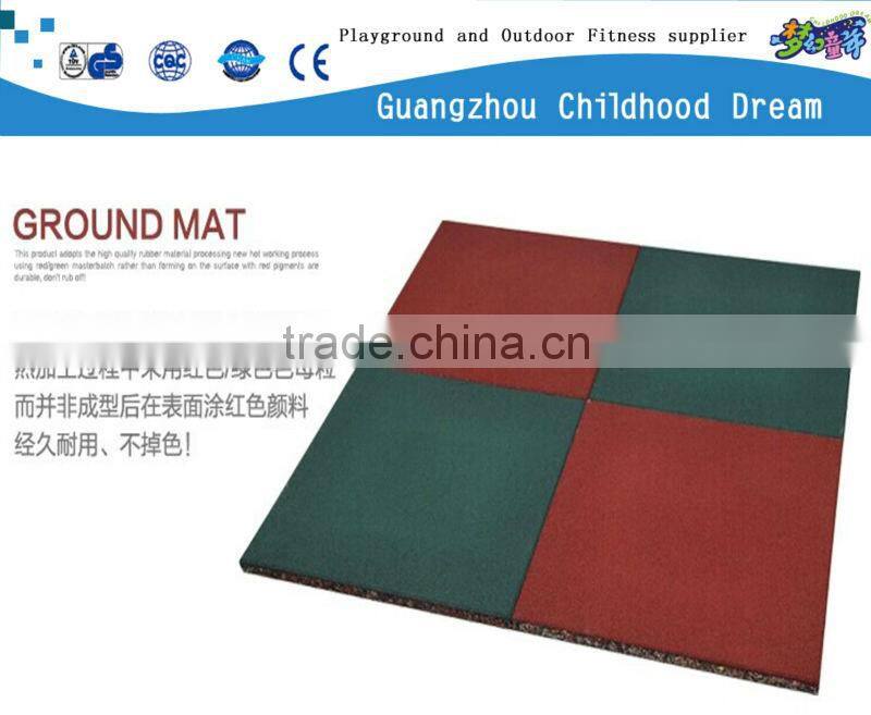 (HC-1003 ) colored park ,backyard ,school rubber tiles anti-slip 25mm heavy duty rubber tiles outdoor playground