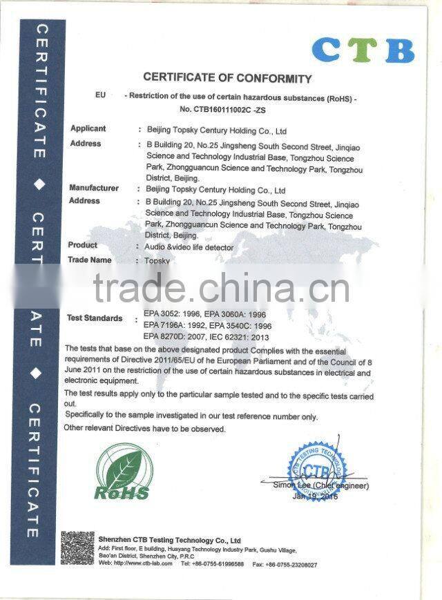 CE certified 50m V5 Audio &video life detector