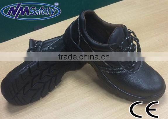 NMSAFETY high qualty steel toe black work boot , cheap work boot , men work boot for men