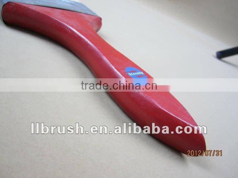 4'' Paint brush of wooden handle dyed red color