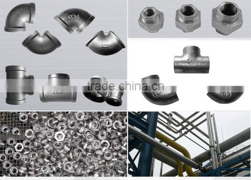 Galvanized pipe fittings steam used Malleable Iron Pipe Fittings