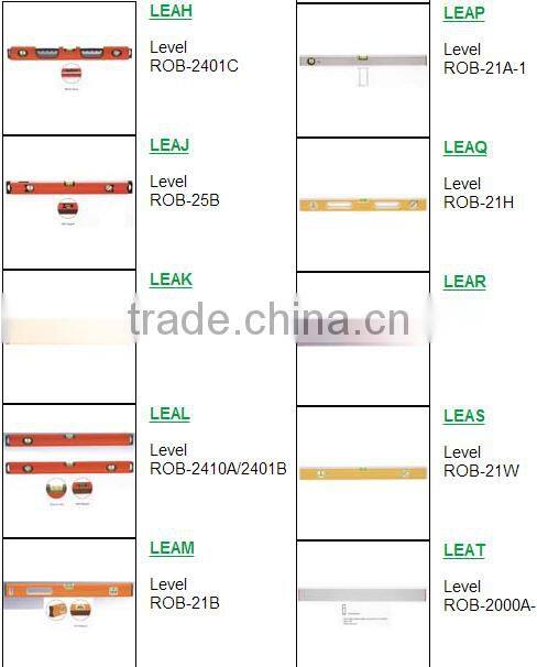 spirit level box beam aluminum body shockproof
